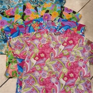 Floral Women's Tops - Pink, Blue, Green
